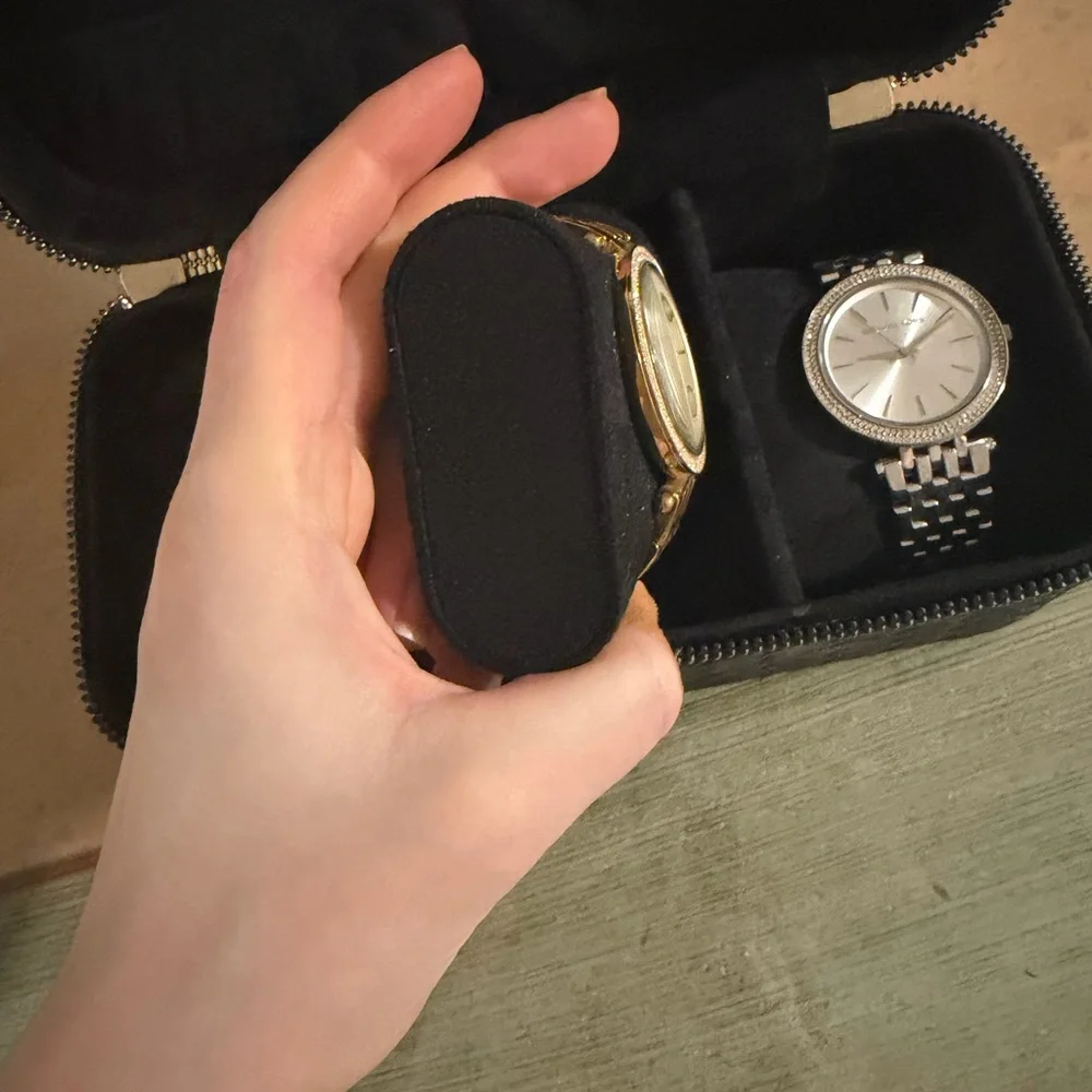 Michael Kors Watch Bundle Gold, Rose, and Silver + Travel Case - Picture 7 of 11